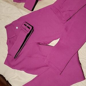 Brazilian style fitted stretchy pink colored pants,  NWT